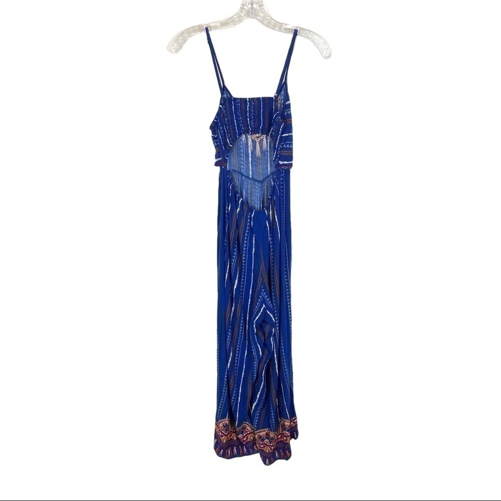 FLYING TOMATO Blue Stripe Jumpsuit - Picture 3 of 10